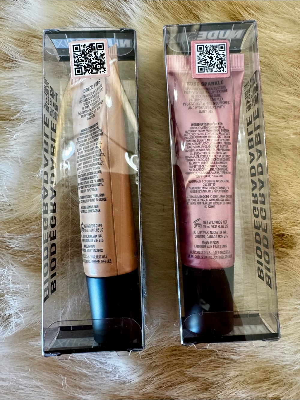 1 set of 2 NUDESKIN NUDESTIX Hydrating Peptide Lip Butters - Picture 4 of 13